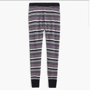 J. Crew Fair Isle wool leggings NWT
